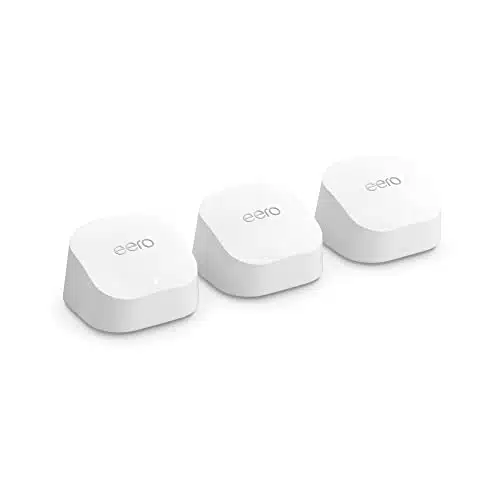 Amazon eero + mesh Wi Fi system  Fast and reliable gigabit speeds  connect + devices  Coverage up to ,sq. ft.  pack, release