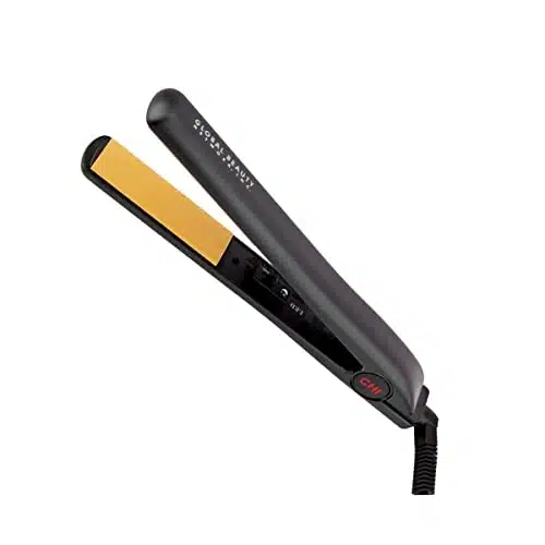 CHI Original Ceramic Hair Straightener Flat Iron  Inch Ceramic Floating Plates  Quick Heat Up  Analog OnOff Switch  Black