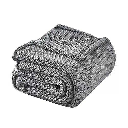 L'AGRATY Knitted Weighted Blanket   xlbs Cooling Chunky Knit Heavy Blanket for Adults Braided Crochet Throw Thick Cable Yarn Knit Decorative Blanket No Beads Evenly Weighted Machine Washable