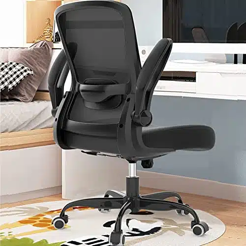 Office Chair, Ergonomic Desk Chair with Adjustable Lumbar Support, High Back Mesh Computer Chair with Flip up Armrests BIFMA Passed Task Chairs, Executive Chair for Home Office