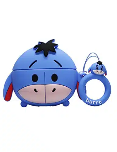 Adorable Case for Apple AirPods Pro Anime Cartoon Cute Kawaii Protective Case Anti Fall Headphone Case Cover (Cute Donkey)