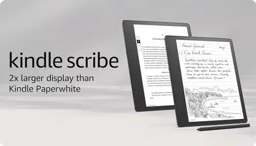 Amazon Kindle Scribe (GB) the first Kindle and digital notebook, all in one, with a â ppi Paperwhite display, includes Premium Pen