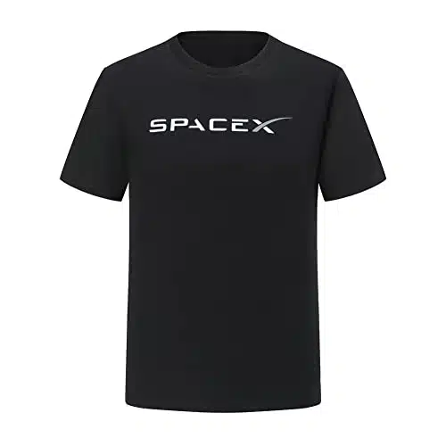 Axowr Elon Musk SpaceX T Shirt for Men and Women Black