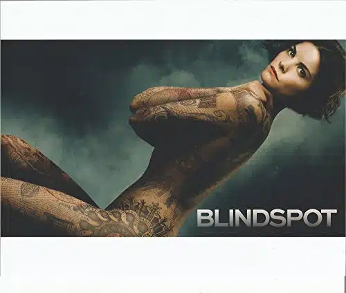 Blindspot Jaimie Alexander only tatoos with logo x Cast Photo