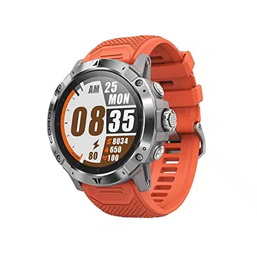 COROS VERTIX Adventure GPS Watch, Ultra Long Days Battery Life, Dual Frequency GPS, On Wrist Navigation, Offline Maps, Heart Rate Monitor, Track Sleep, Running, Biking, Skiing, Climbing Lava