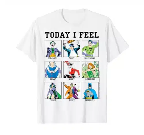 DC Comics Batman Villains Today I Feel Emotional Box Up T Shirt