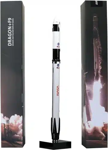 Flmenunu Space X Falcon + Dragon Diecast Rocket Model