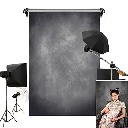 Kate xft Gray Texture Backdrop Gray Purple Abstract Portrait Headshot Backgrounds for Photoshoot, Photo Video Studio Prop