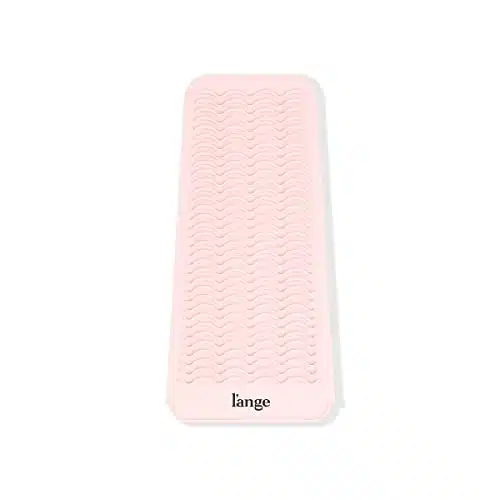 L'ANGE HAIR Heat Resistant Mat + Pouch  Dual Purpose  Heat Resistant % Silicone  Protects Surfaces from Heat Damage  Doubles as Styling Tool Storage Pouch