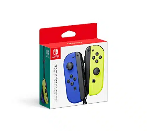 Nintendo Blue Neon Yellow Joy Con (L R)   Switch