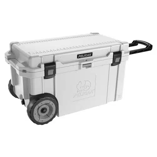 Pelican Elite Quart Cooler with Wheels (White)