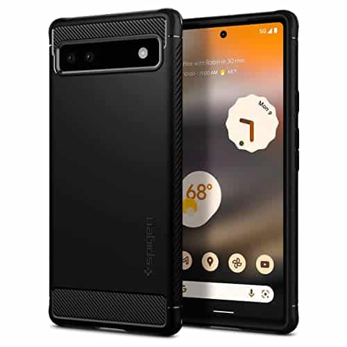 Spigen Rugged Armor Designed for Pixel a Case ()   Matte Black