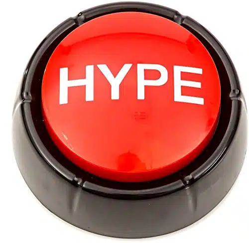 The Hype Button  Hip Hop Air Horn Sound Effect Button (Batteries Included)