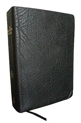 The NASB, MacArthur Study Bible, Large Print, Bonded Leather, Black, Thumb Indexed Holy Bible, New American Standard Bible