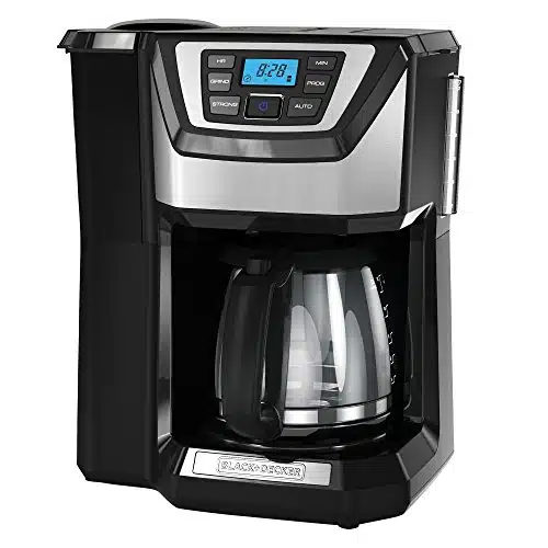 BLACK+DECKER Cup Mill and Brew Coffee Maker, Black, CB