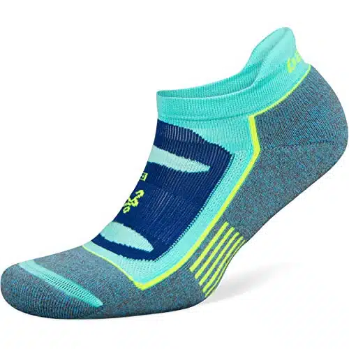 Balega Blister Resist Performance No Show Athletic Running Socks for Men and Women (Pair), Ethereal BlueLight Aqua, Medium