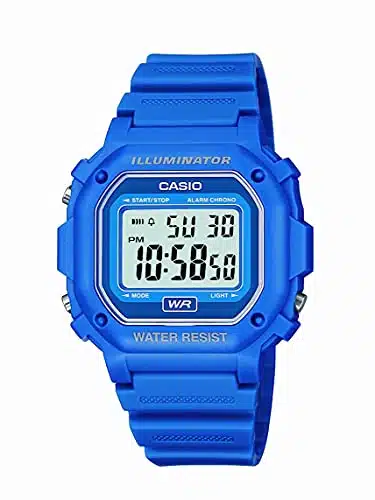 Casio FH Water Resistant Digital Blue Resin Strap Watch