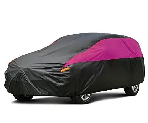 GUNHYI SUV Car Cover for Women Waterproof All Weather, Universal Fit Ford Bronco Sport, BMW XX, Audi Q, Mercedes Benz GLK, Subaru Forester, Nissan Kicks, Honda HR V, Jeep Renegade etc.