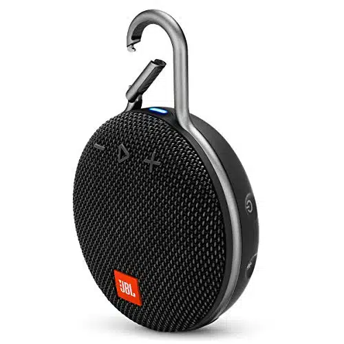 JBL Clip , Black   Waterproof, Durable & Portable Bluetooth Speaker   Up to Hours of Play   Includes Noise Cancelling Speakerphone & Wireless Streaming