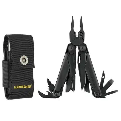 LEATHERMAN, Surge, in Heavy Duty Multi tool for Work, Home, Garden, DIY & Auto, Black with Premium Nylon Sheath