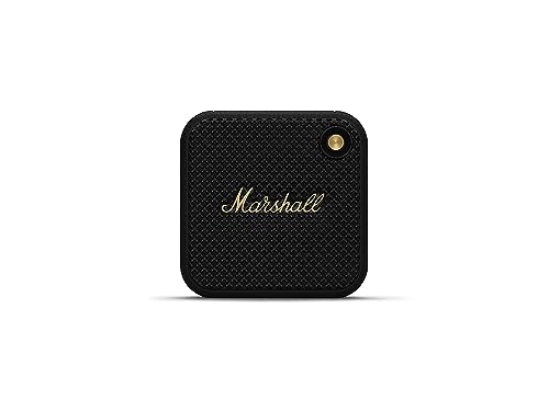 Marshall Willen Portable Bluetooth Speaker   Black & Brass