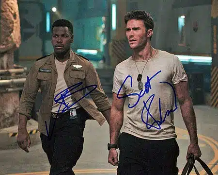 PACIFIC RIM   UPRISING (Scott Eastwood & Jon Boyega) xCast Photo Signed In Person