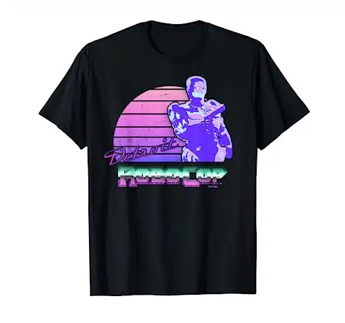 RoboCop Detroit Retro Style Portrait T Shirt