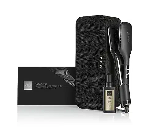 ghd Duet Style Power Couple  Duet in Hot Air Hair Styler (Black) and Sleek Talker Wet to Sleek Hair Styling Oil (fl. Oz.) with Heat Resistant Bag