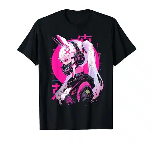 Anime Manga Cyberpunk Aesthetic Techwear Harajuku T Shirt