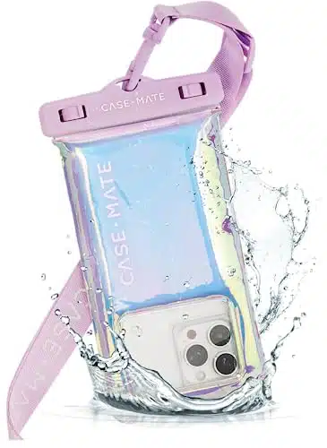 Case Mate   IPaterproof Phone PouchCase [Touchscreen Compatible]   Floating Waterproof Case wCrossbody Lanyard for iPhone Pro Max Pro Max Pro Max SUltra   Soap Bubble