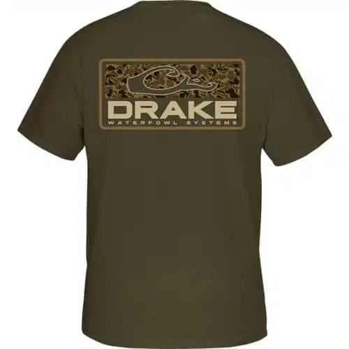 Drake Waterfowl Old School Bar T SS Army Green XLarge