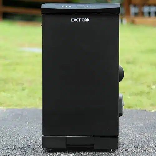 EAST OAK Electric Smoker with Side Wood Chip Loader, sq inches, Extra Long Consistent Smoking Smokers with Digital Control and Removable Racks for Outdoor Kitchen, BBQ, Backya