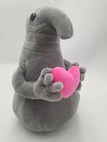 FECUNYO Hot pc cm Waiting Zhdun Holding Love in Hand Meme Tubby Gray Blob Zhdun Plush Doll Toy Stuffed Animal Dolls Creative Nice