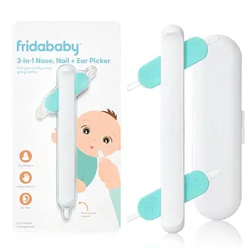 Frida Baby in Nose, Nail + Ear Picker by Frida Baby the Makers of NoseFrida the SnotSucker, Safely Clean Baby's Boogers, Ear Wax & More