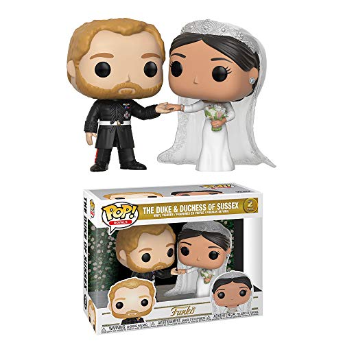 Funko POP Royals Prince Harry and Meghan Markle Collectible Figure, Multicolor  , Standard