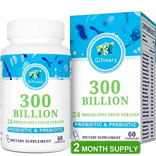 Gifinary Probiotics and Men, Billion CFU, Strains Probiotics with Organic Herbs probiotics Blend, Probiotic Supplement for Digestive Gut Immune & Whole Body Health, Caps   ont