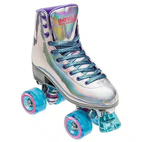 Impala Rollerskates Girl's Impala Quad Skate (Big KidAdult) Holographic (US Men's , Women's ) M