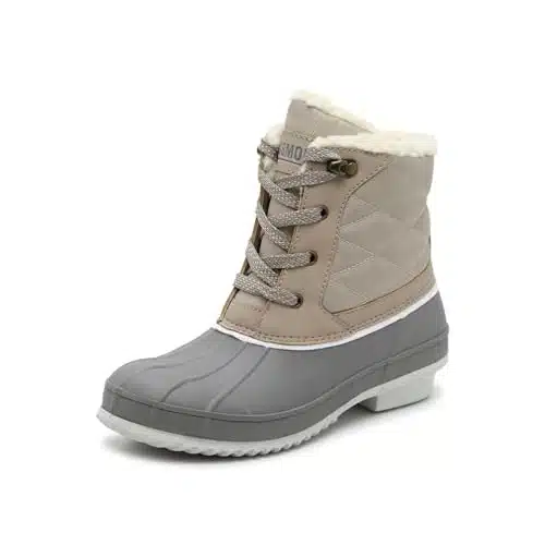 Khombu Women's Zany Duck Boot, Taupe,