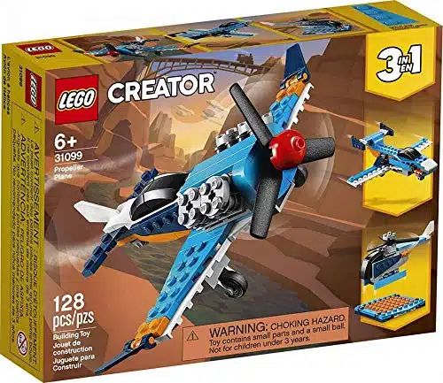 LEGO Creator inPropeller Plane Flying Toy Building Kit (Pieces)