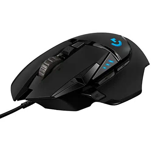 Logitech GHERO High Performance Wired Gaming Mouse, HERO K Sensor, ,DPI, RGB, Adjustable Weights, Programmable Buttons, On Board Memory, PC  Mac