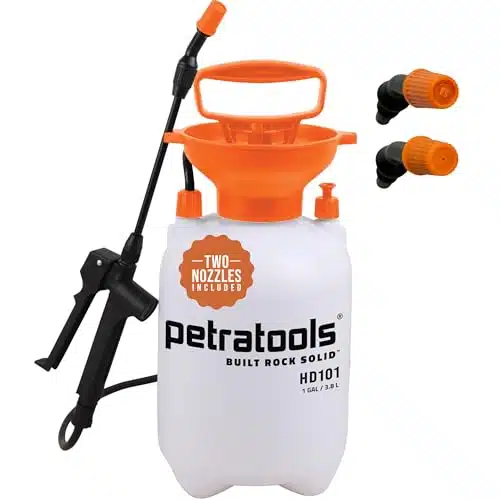 Petra Gallon Pump Sprayer   HDGarden Sprayer with Nozzles Included, Pump Spray Bottle, Weed Sprayer, Water Sprayer, Plant Sprayer, Pressure Sprayer Heavy Duty Hand Pump Spraye