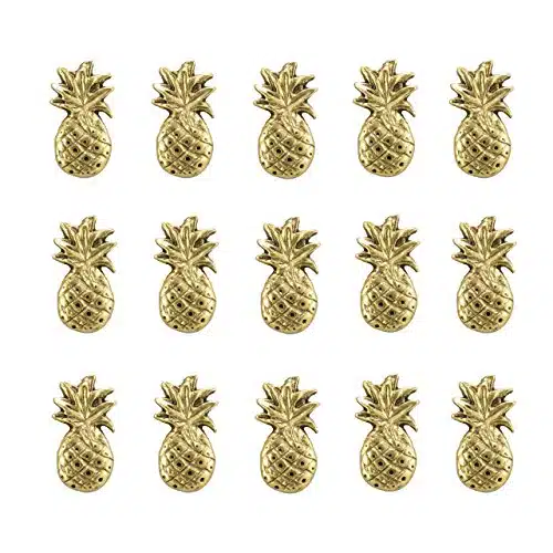 Pineapple Push Pins, Metal Push Pins, pc Set, Antique Gold