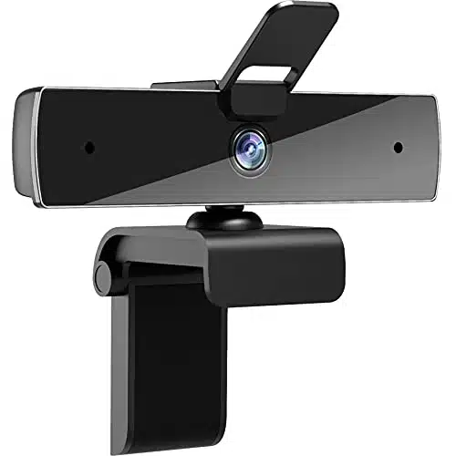 Qtniue Webcam with Microphone and Privacy Cover, FHD Webcam p, Desktop or Laptop and Smart TV USB Camera for Video Calling, Stereo Streaming and Online Classes