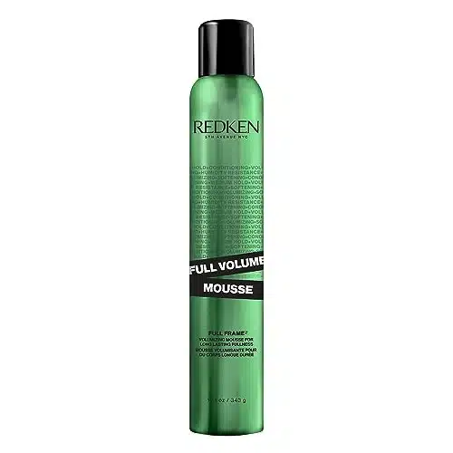 Redken Full Volume Mousse  For All Hair Types  Volumizing Hair Mousse  Adds Maximum Body & Lift to Lengths and Ends  Moisturizes Hair and Protects Against Heat & Damage  Mediu