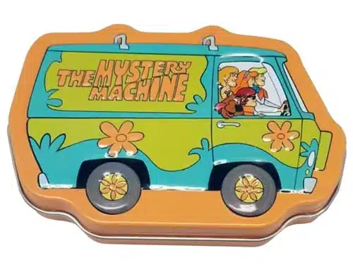 Scooby Doo and the Gang Sour Green Apple Flavored Candy   () Collectible Tin filled with The Mystery Machine Van Shaped Candies