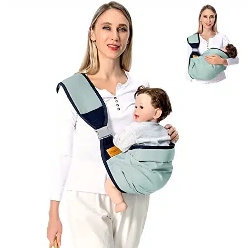 Shiaon Baby Sling Carrier Newborn to Toddler, Adjustable Baby Carrier Sling, Baby Wrap Sling, Baby Hip Seat Carrier for Toddler Sling, Baby Holder Carrier, Nursing Sling, Carr