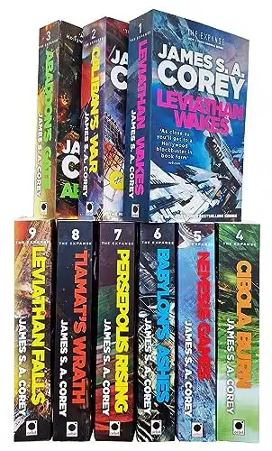 The Expanse Series Collection Books Set By James S A Corey (Leviathan Wakes, Calibans War, Abaddons Gate, Cibola Burn, Nemesis Games, Babylons Ashes, Persepolis Rising & More)