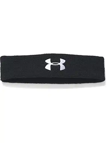 Under Armour Men's Performance Headband , Black ()White , One Size Fits All