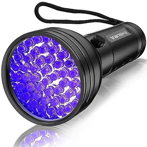 Vansky UV Flashlight Black Light, LED Blacklight Pet Urine Detector for DogCat Urine, Dry Stains, Bed Bug, Resin Curing, Scorpions Finder