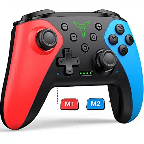 Wireless Switch Controller for Nintendo SwitchLiteOLED Controller, Switch Controller with a Mouse Touch Feeling on Back Buttons, Extra Switch Pro Controller with Wake up,Progr